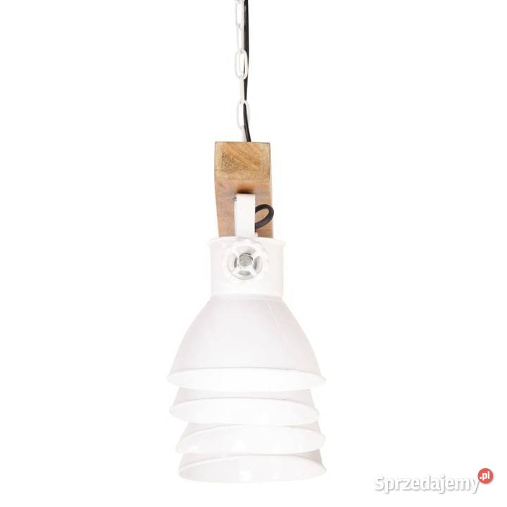 vidaXL Industrialna lampa sufitowa biała E27 mazowieckie