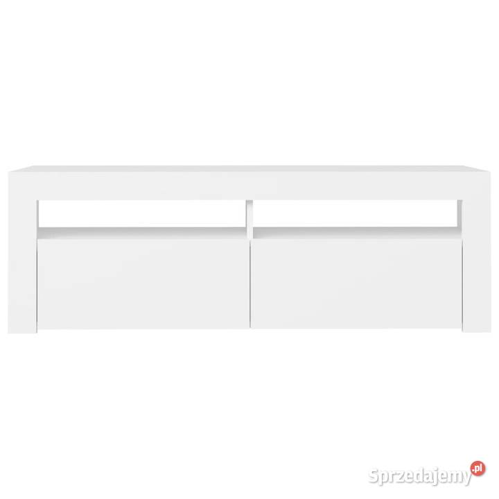 Szafka pod TV z oświetleniem LED biała 120x35x40 mazowieckie