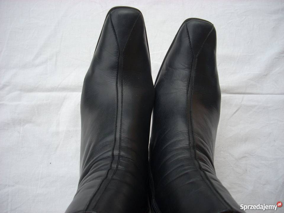 Hiszpańskie Eleganckie Botki Skórzane Lekkie 37 Rozmiar 37 Nowy Sącz
