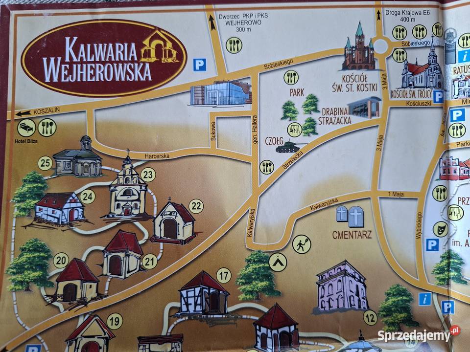 Szwajcaria Kaszubska 130 000 dwustronna mapa ISBN 9788361345510 małopolskie Kraków