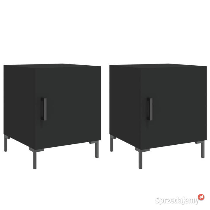 Szafki nocne 2 czarne 40x40x50 WM827567 Warszawa