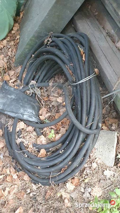 Przewód siłowy czarny wąż długi gruby