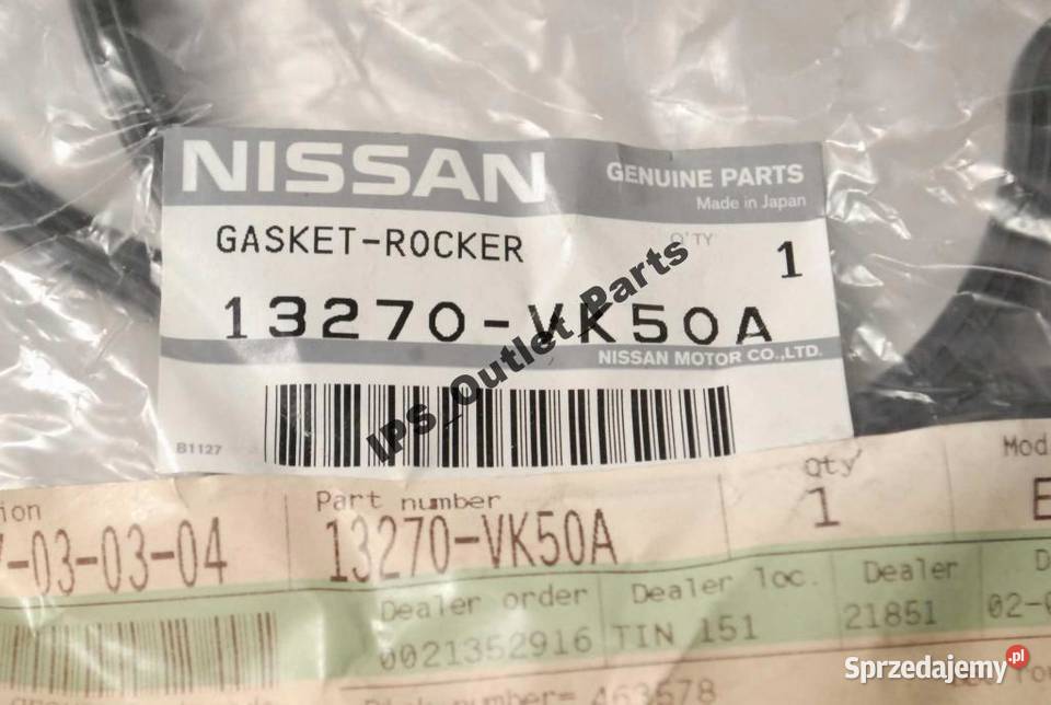 USZCZELKA POKRYWY ZAW NISSAN PICK UP ASO