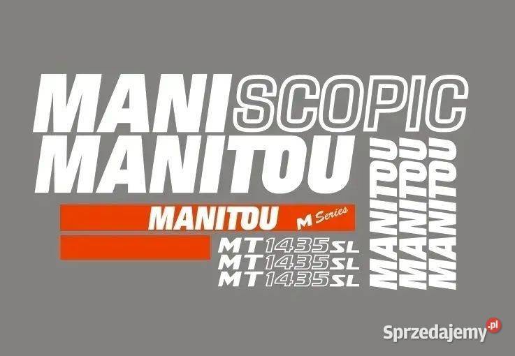 Naklejki naklejka oklejenie MANITOU MT 1435 SL mazowieckie Janików