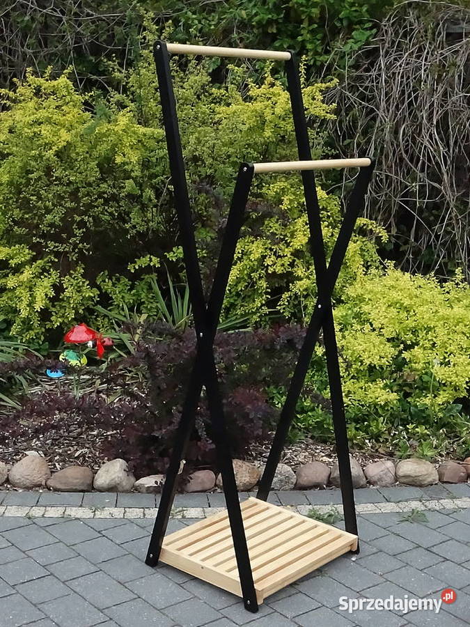 Nowoczesny Wieszak Stojący Garderoba Loft Drewno 60cm Wieszaki Biłgoraj