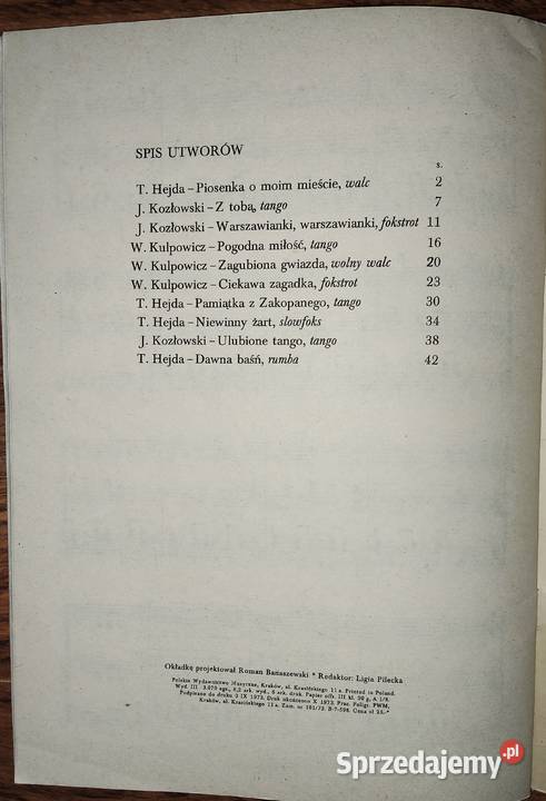 Utwory Taneczne na jeden dwa akordeony Szczecin