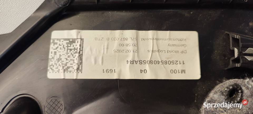 VW TAYRON BOCZEK BAGAŻNIKA LEWY 57L867033B