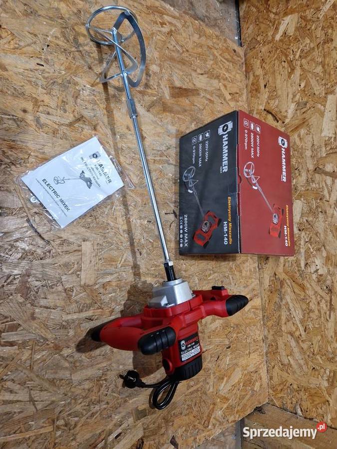 MIESZADŁO ELEKTRYCZNE DO ZAPRAW KLEJU BETONU MOC wielkopolskie