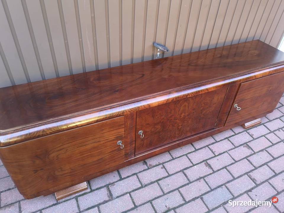 Komoda RTV ARTDECO Niska Orzech 202 Zgrabna Swarzędz