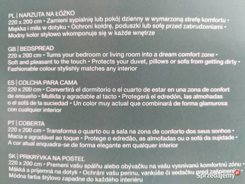 NAJTANIEJ Narzuta Na Łóżko Kapa 200 x 220 Wzór 3