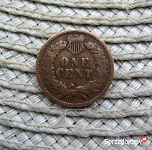 USA 1 Cent 1890r Głowa Indianina