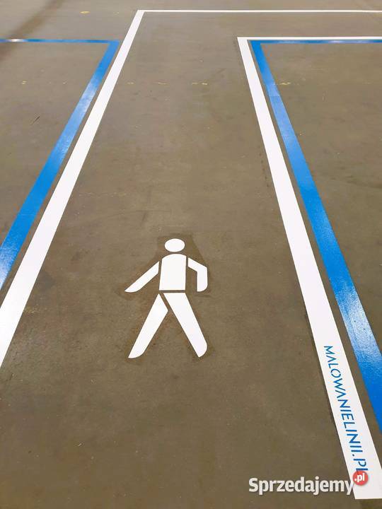 Malowanie linii oznakowanie poziome w magazynie Warszawa