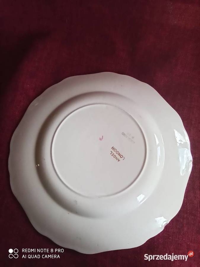 Patera ANGEL LONDON England Z różami w lustrze Porcelana i szkło pomorskie Gdańsk