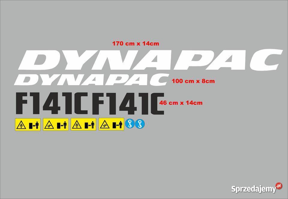 naklejki dynapac f141c kujawsko-pomorskie Jeżewo