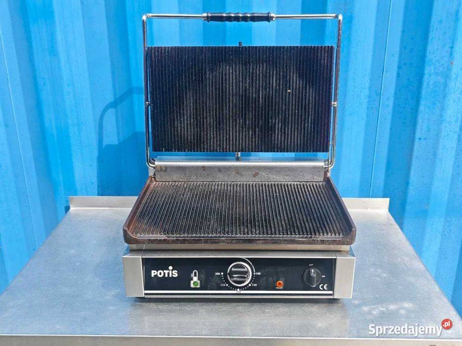Grill kontaktowy POTIS 50 3 kW ryflowany Góra