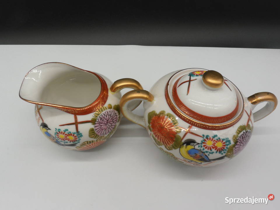 Cukiernica mlecznik porcelana Kutani Japonia Raszków