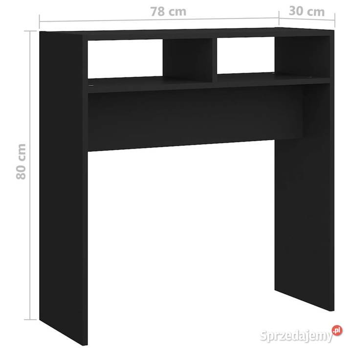 Stolik konsolowy czarny 78x30x80 materiał Warszawa sprzedam