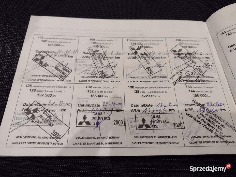 Mitsubishi Carisma Książka Gwarancyjna Serwisowa motoryzacja, transport Łódź sprzedam