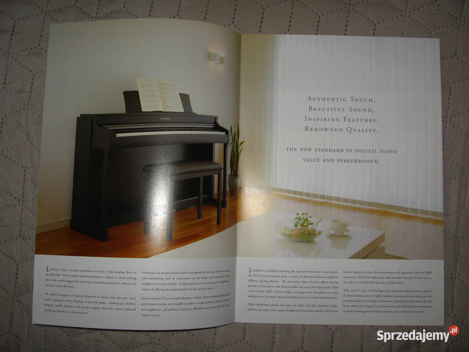 KAWAI Digital Piano CN3525 brochure broszura