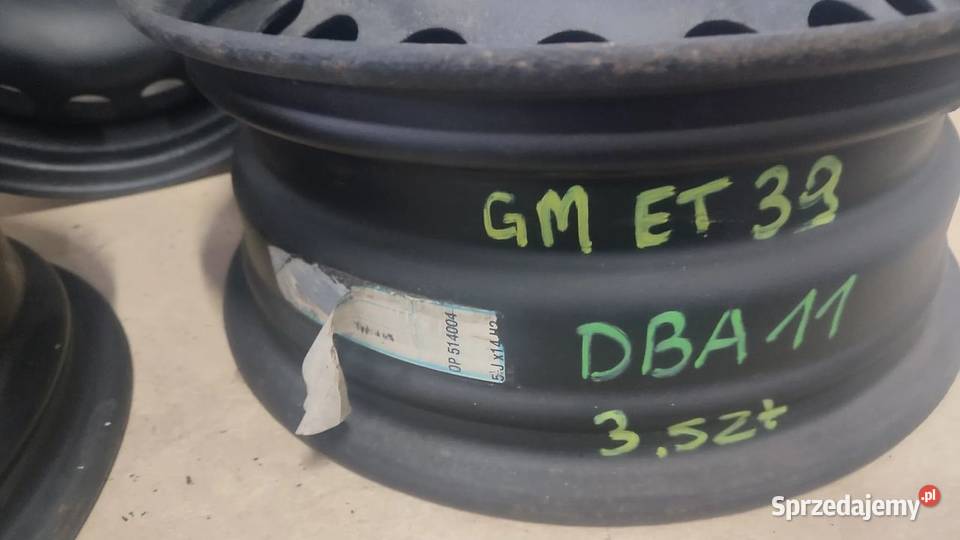 DBA11 FELGA STALOWA 4X100 ET39 55JX14 OPEL CORSA Włoszczowa sprzedam