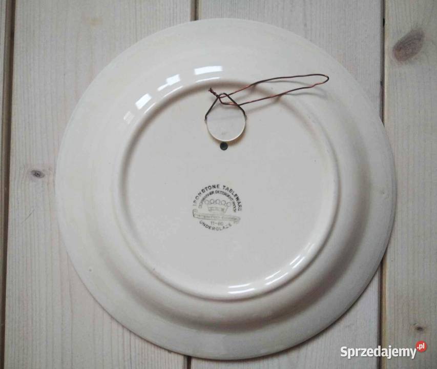 Talerz dekoracyjny na ścianę angielski Ironstone Gdańsk