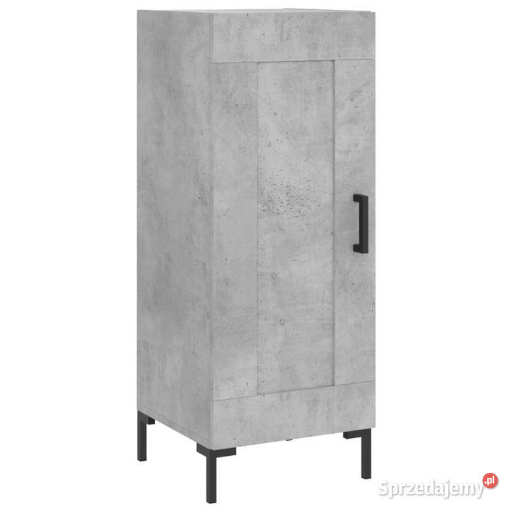 Wysoka szafka szarość betonu 345x34x180 Warszawa