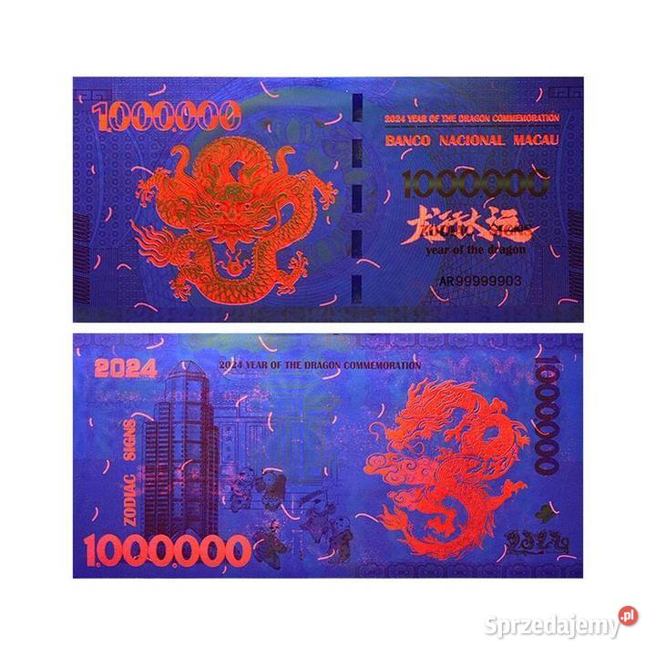 Banknot 2024 Smoka Złoty Smok Kolekcjonerski UNC Numizmatyka mazowieckie