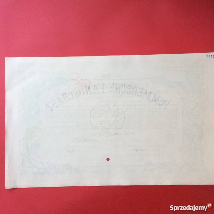 16 Papier wartościowy 5000 goldmark Antykwariat Szczecin