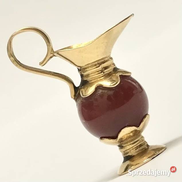 Złoty WISIOREK zawieszka 750 18K cudowny DZBANEK Warszawa