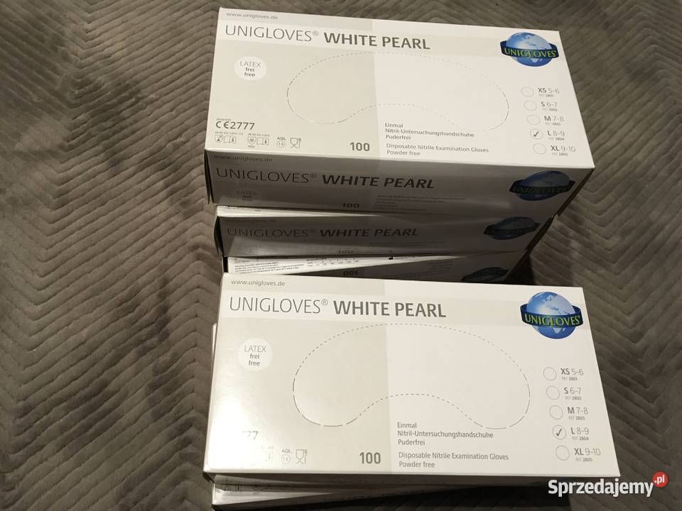 Rękawiczki nitrylowe L 100op Warszawa
