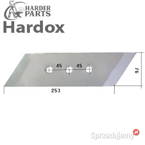Dłuto 100ha HARDOX 930761270P części do pługa Suwałki