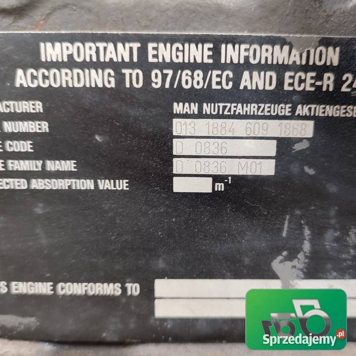 Silnik Fendt 930 Vario MAN D0836 MO1 wielkopolskie Wilkowo