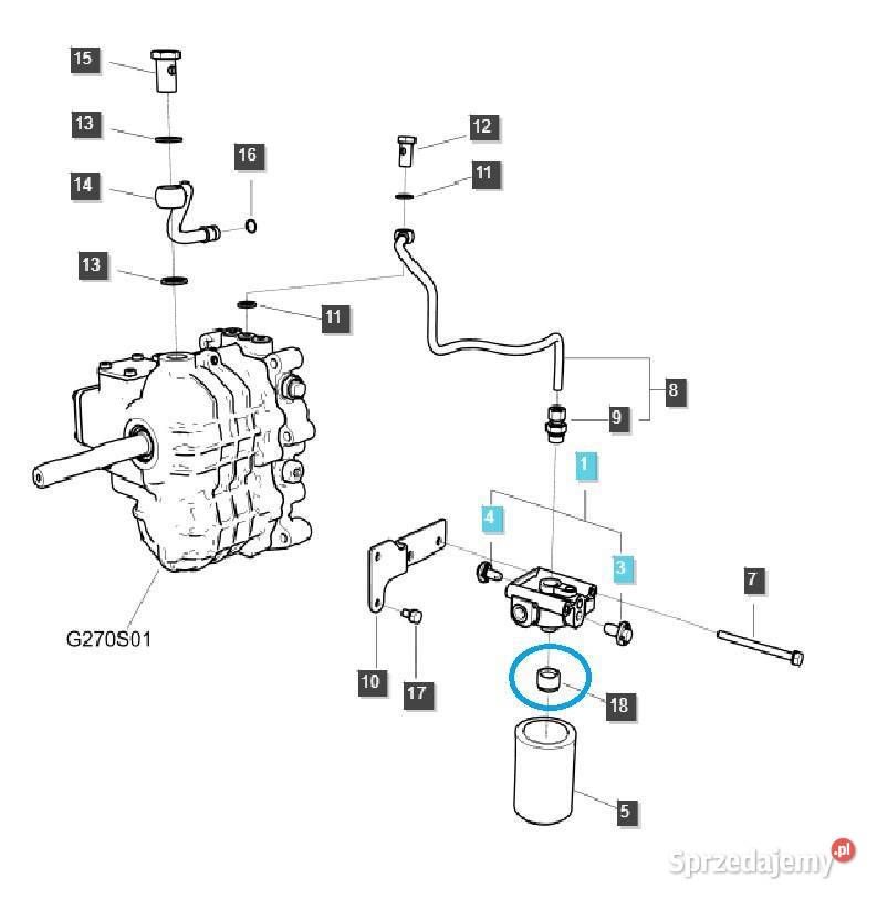 Śruba mocująca adapter MT3 TRG640 LS Tractor Tajęcina sprzedam