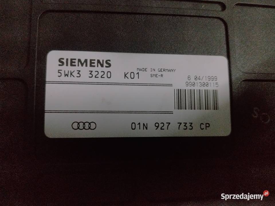 01N927733CP sterownik Skrzyni DMU Audi a4 b5 Pawłów