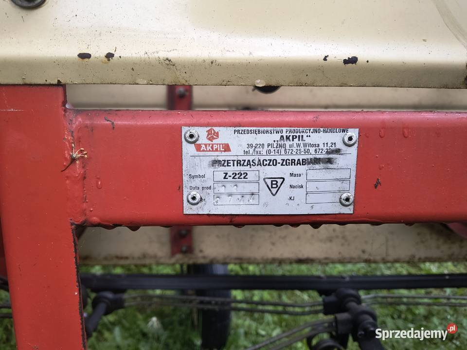 Przewracarka zgrabiarka pająk tasmowa akpil Zgrabiarki i przetrząsacze Żywiec sprzedam
