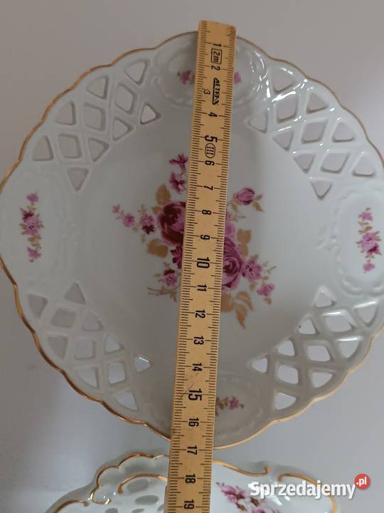 Ażurowe porcelanowe paterki Gorlice