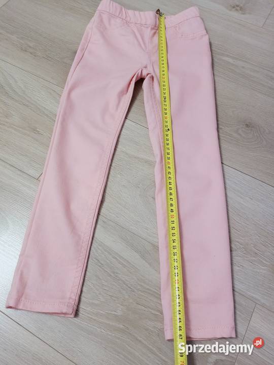 Spodnie jegginsy dziewczęce różowe 116 H&M Płock sprzedam