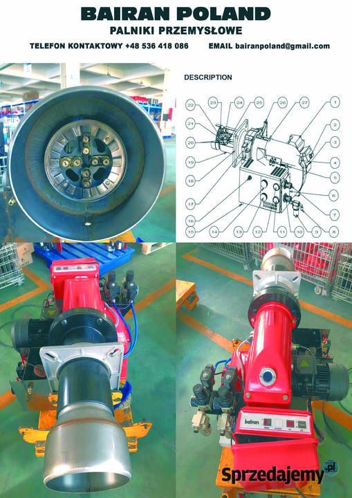 Bairan Poland Palnik multiolejowy STW120 kujawsko-pomorskie Osielsko