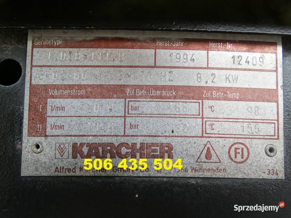 Myjka Ciśnieniowa Karcher HDS 1295 gorąca woda