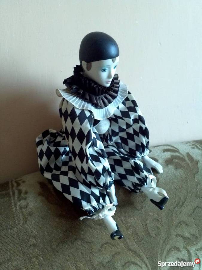 Pierrot lalka porcelanowa Dąbrowa Górnicza