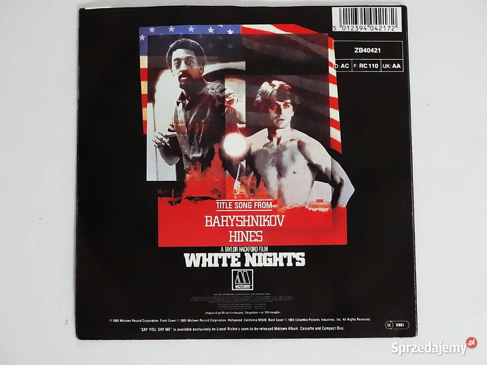 Lionel Richie Say You Say Me Motown ZB