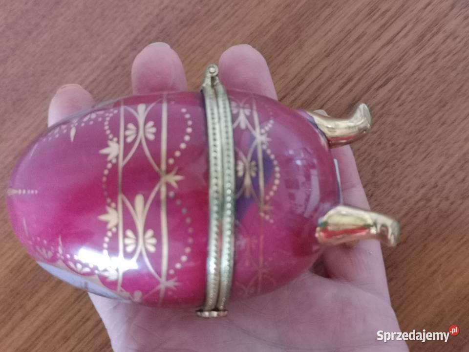 Jajko szkatułka porcelana vintage Toruń sprzedam