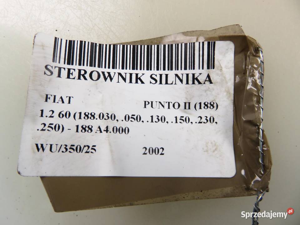 STEROWNIK FIAT PUNTO II 12 6160037606 55181132 Komputery małopolskie