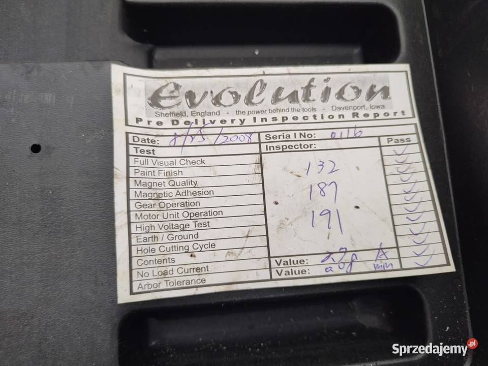 Frezarka magnetyczna magnesówka Evolution ME3500 Pozostałe Zielęcice