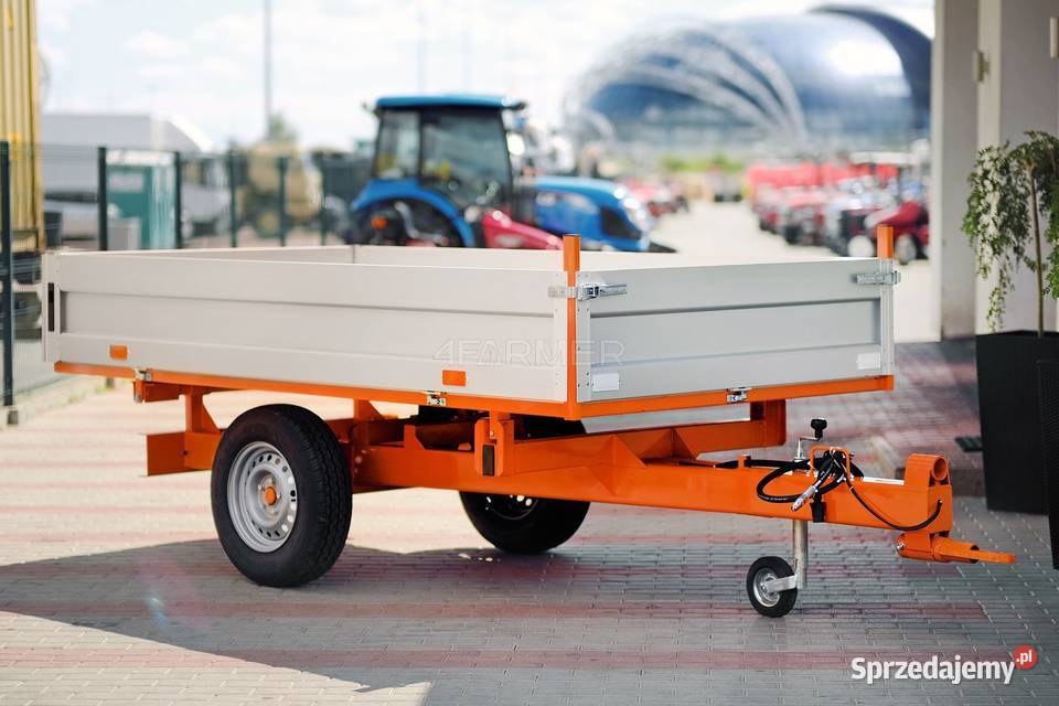 Przyczepa rolnicza jednoosiowa 2T ALU Geograss Tajęcina