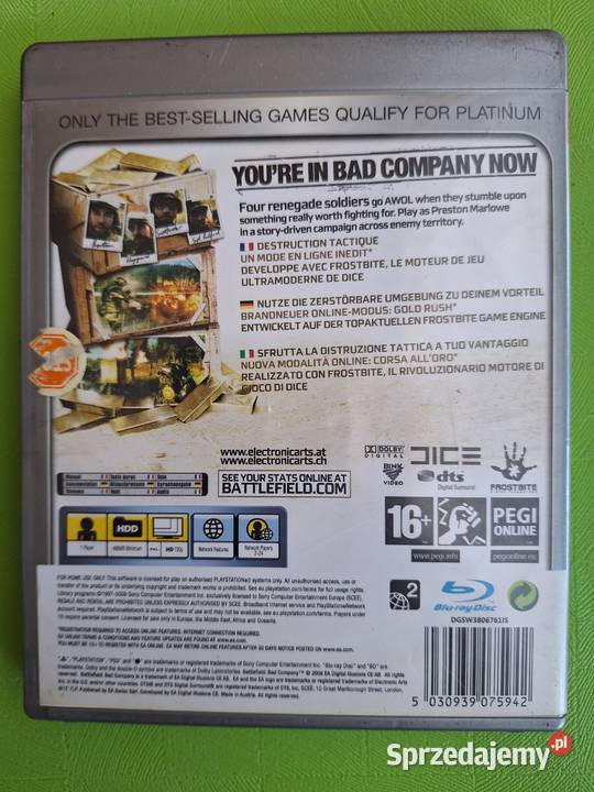 Gra Battlefield Bad company w wydaniu plattinum 16+