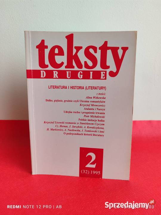 Teksty Drugie 2 32 1995 Literatura i historia Katowice