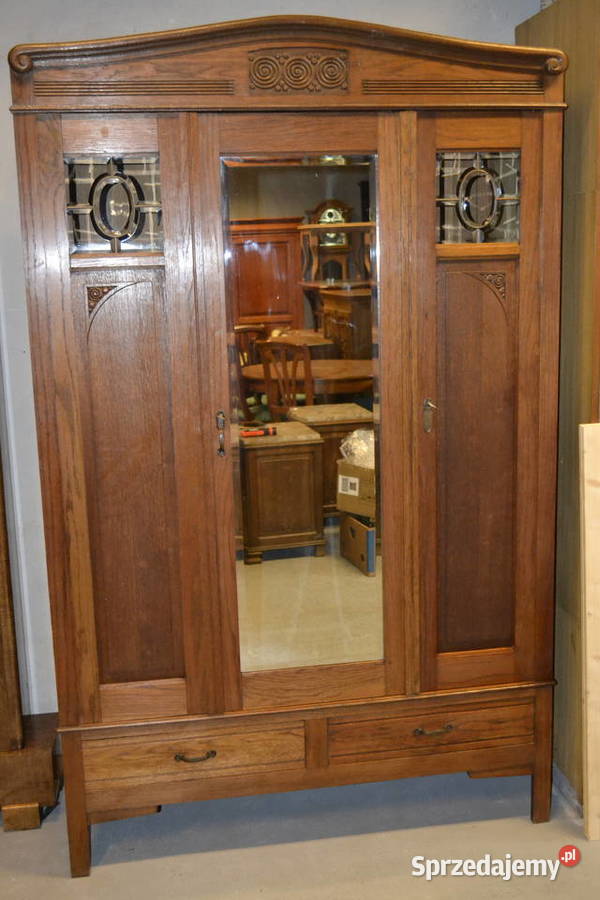 szafa francuska lata 30 dąb Meble Będzin