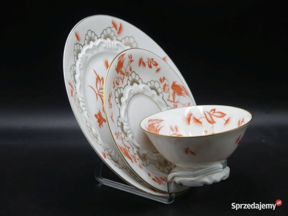 Komplet śniadaniowy Sorau Żary piękne reliefy wielkopolskie Poznań