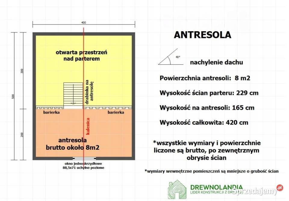 Domek ogrodowy Drewnolandia 500 x 400 Skała